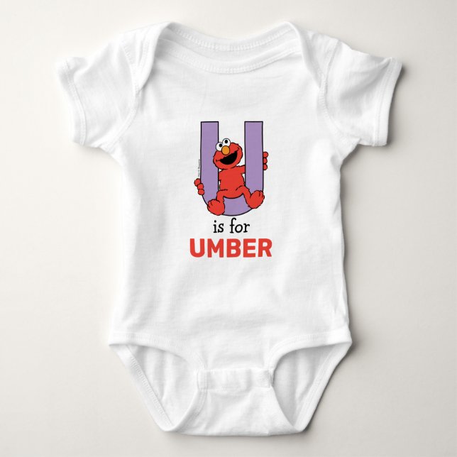 Elmo Alphabet | U-Lila T Shirt (Framsida)