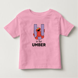 Elmo Alphabet   U-Lila T Shirt