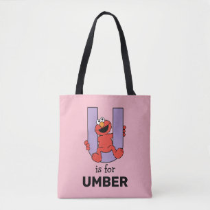 Elmo Alphabet U-Lila Tygkasse