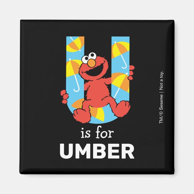 Elmo Alphabet | U Paraply Magnet (Framsidan)