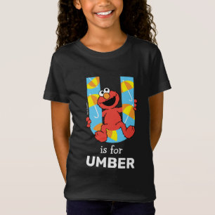Elmo Alphabet U Paraply T Shirt