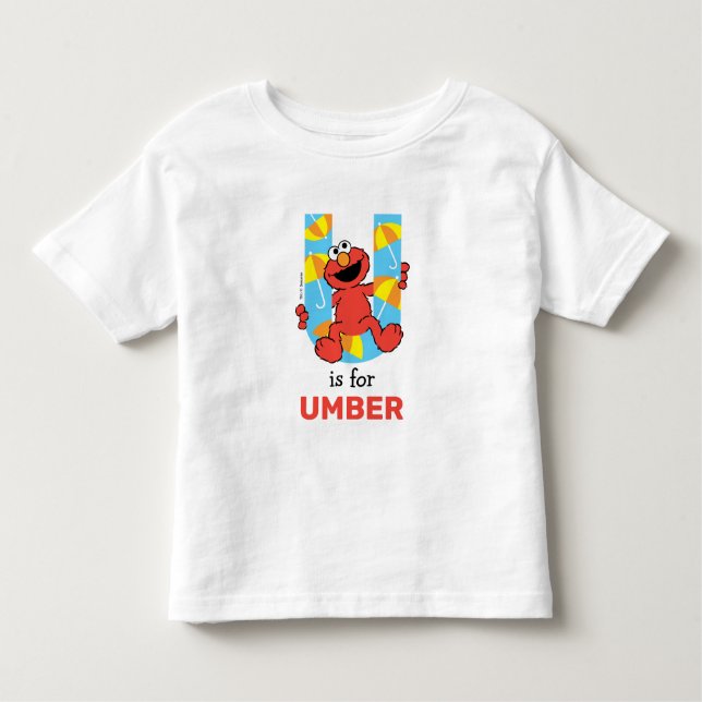 Elmo Alphabet | U Paraply T Shirt (Framsida)