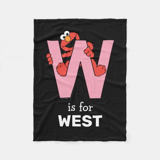 Elmo Alphabet | W ROSA Fleecefilt (Framsidan)