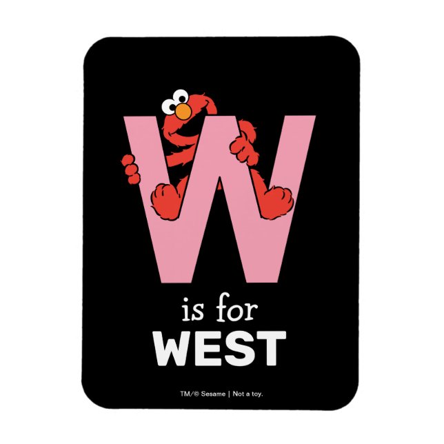 Elmo Alphabet | W ROSA Magnet (Vertikal)