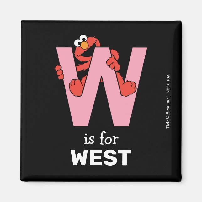 Elmo Alphabet | W ROSA Magnet (Framsidan)
