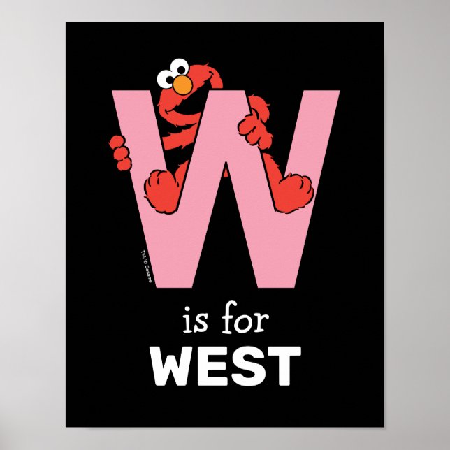 Elmo Alphabet | W ROSA Poster (Framsidan)