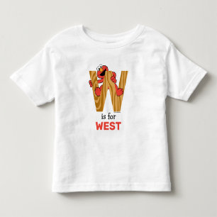Elmo Alphabet W Wood T Shirt