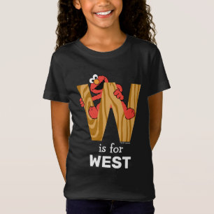 Elmo Alphabet W Wood T Shirt