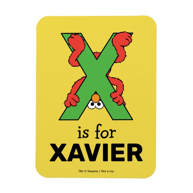 Elmo Alphabet | X-Grönt Magnet (Vertikal)