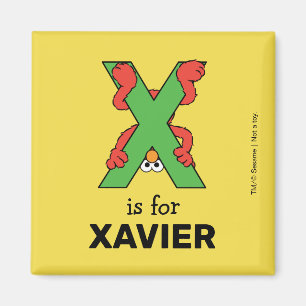 Elmo Alphabet X-Grönt Magnet