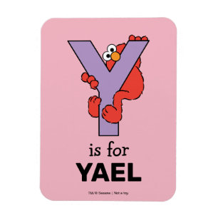 Elmo Alphabet   Y-Lila Magnet