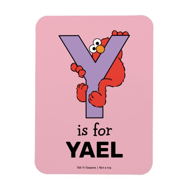 Elmo Alphabet | Y-Lila Magnet (Vertikal)