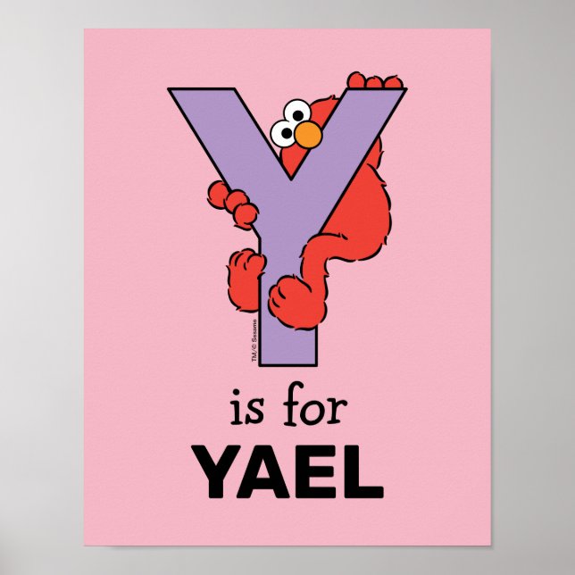 Elmo Alphabet | Y-Lila Poster (Framsidan)