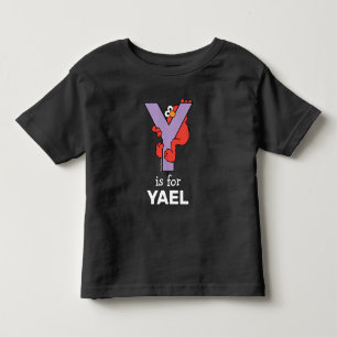 Elmo Alphabet   Y-Lila T Shirt