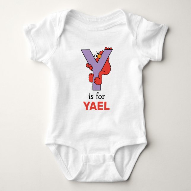 Elmo Alphabet | Y-Lila T Shirt (Framsida)