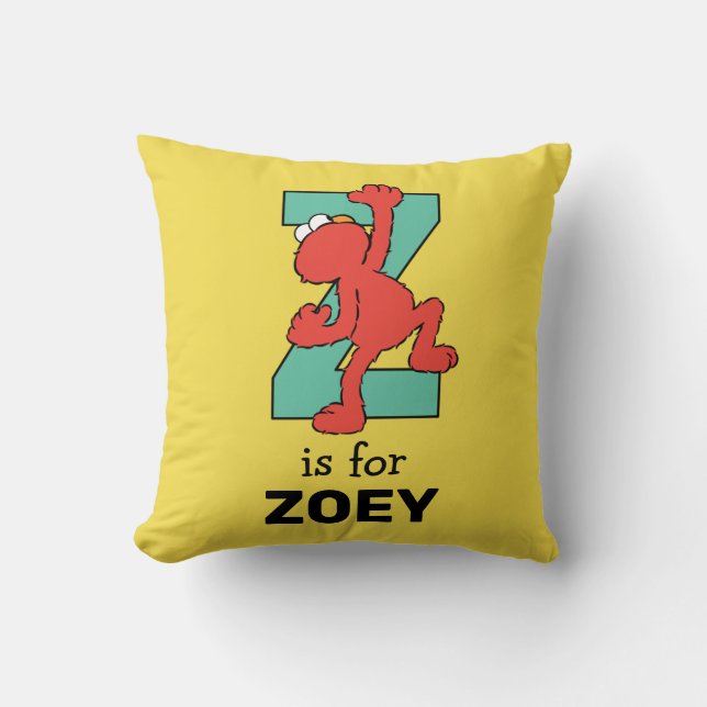 Elmo Alphabet | Z Teal Kudde (Framsida)