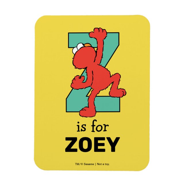 Elmo Alphabet | Z Teal Magnet (Vertikal)