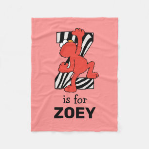 Elmo Alphabet Z Zebra Fleecefilt