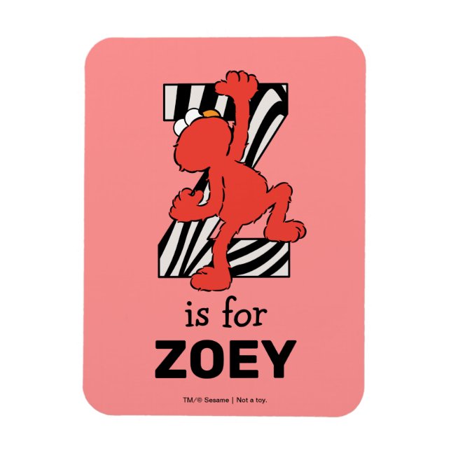 Elmo Alphabet | Z Zebra Magnet (Vertikal)
