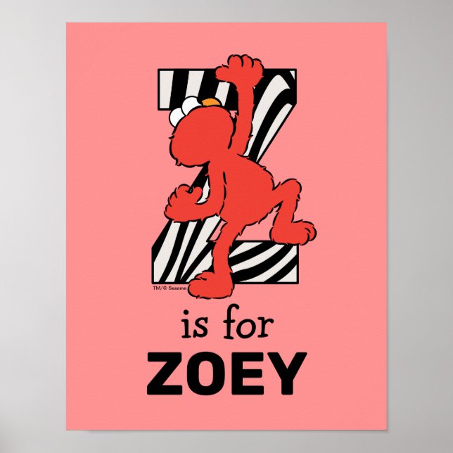 Elmo Alphabet | Z Zebra Poster (Framsidan)