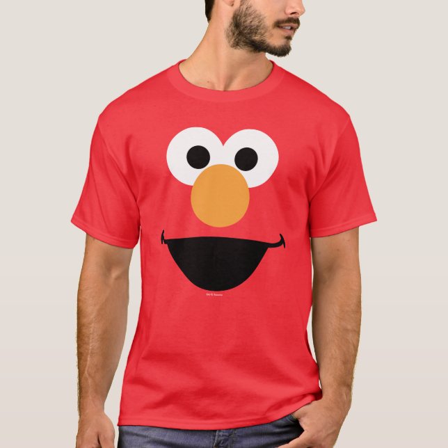 Elmo Ansikte Art T Shirt (Framsida)