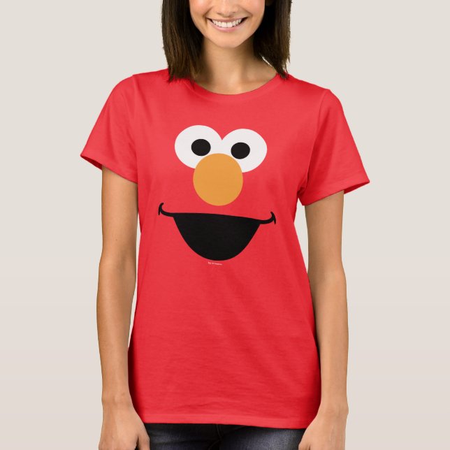 Elmo Ansikte Art T Shirt (Framsida)