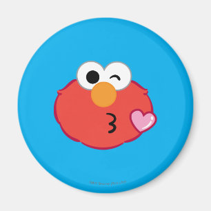 Elmo Ansikte som Kastar en Kyss Magnet