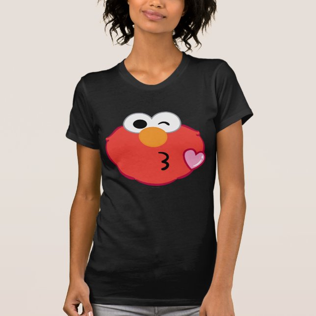 Elmo Ansikte Throwing a Kiss T-shirt (Framsida)