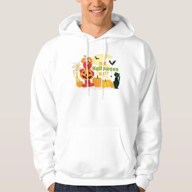 Elmo | Är det Halloween än? Hoodie (Framsida)