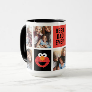 Elmo Big Ansikte Pappa - Fotokollage Mugg
