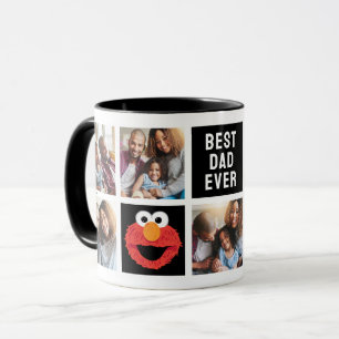 Elmo Big Ansikte   Pappa - Fotokollage Mugg