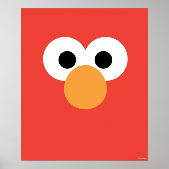 Elmo Big Ansikte Poster (Framsidan)