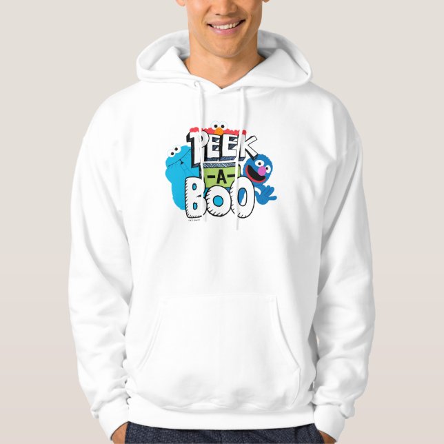Elmo, Cookie & Grover| Peek-a-Boo Hoodie (Framsida)