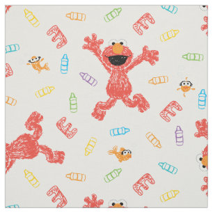 Elmo Crayon Mönster Tyg