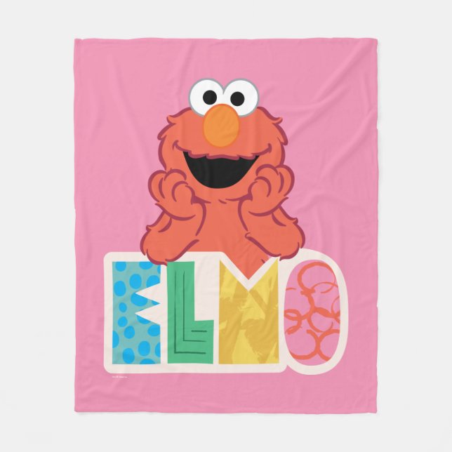 Elmo Cute & Roligt Fleecefilt (Framsidan)