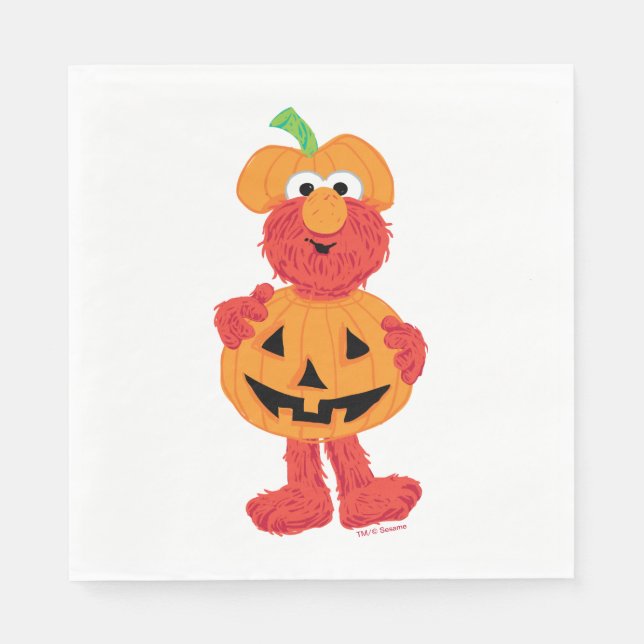 Elmo | Cute som Pumpkin Pappersservett (Framsidan)