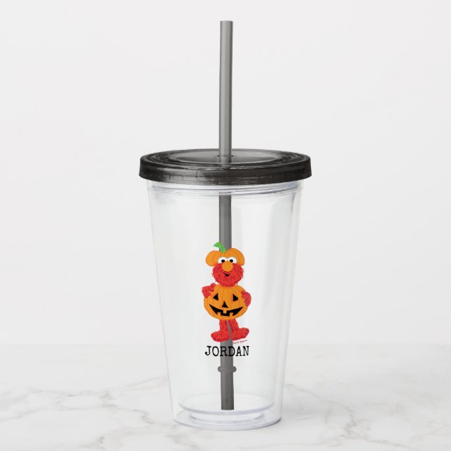 Elmo | Cute som Pumpkin Take Away Mugg (Framsida)