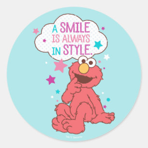 Elmo   En sjömil är alltid i Stil Runt Klistermärke