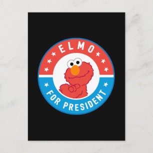 Elmo för president Badge Vykort