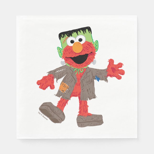 Elmo | Frankenstein Costume Pappersservett (Framsidan)