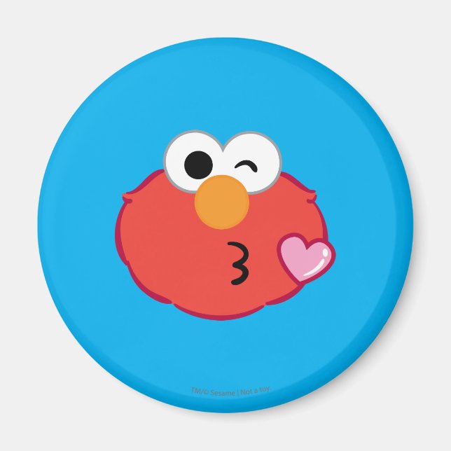 Elmo ger en luftkyss magnet (Framsidan)