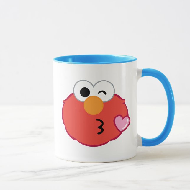 Elmo ger en luftkyss mugg (Höger)