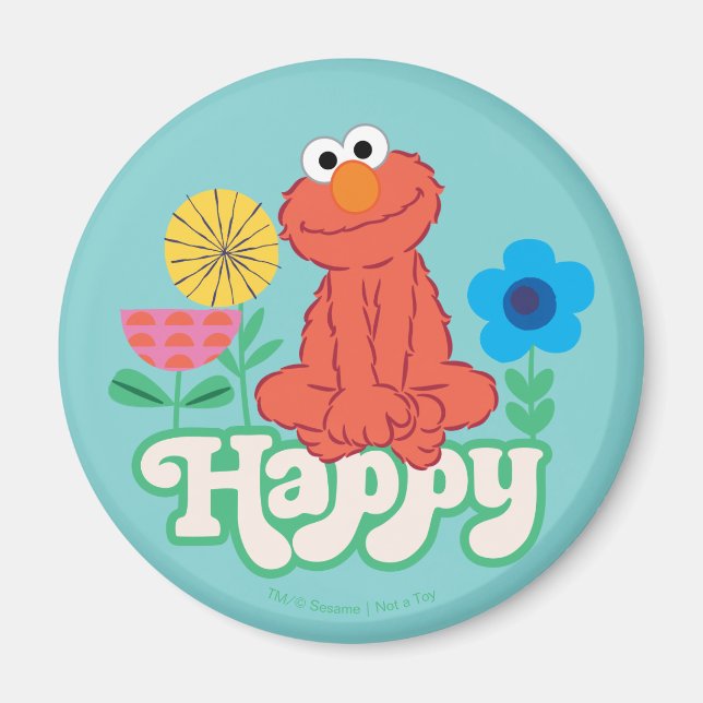 Elmo Glad! Magnet (Framsidan)