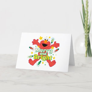 Elmo Glad och lycklig Helgkort