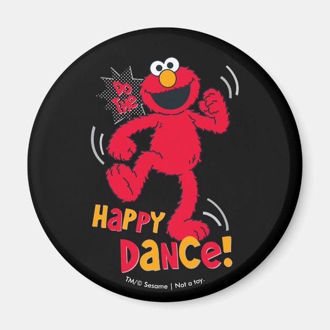 Elmo | Gör den glada dansen Magnet (Framsidan)