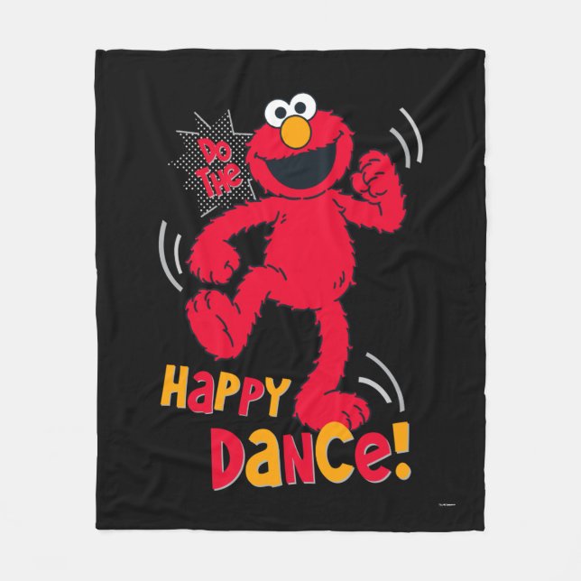 Elmo | Gör Lycklig Dance Fleecefilt (Framsidan)