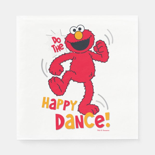 Elmo | Gör Lycklig Dance Pappersservett (Framsidan)