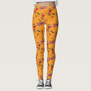 Elmo   Halloween Boo Mönster Leggings