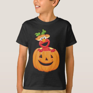 Elmo Halloween Jack-O-Lantern på svenska T Shirt
