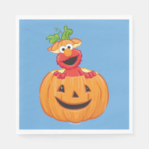 Elmo   Halloween Jack-O-Lantern Pappersservett